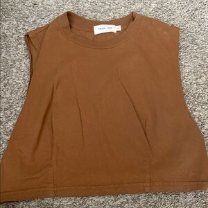 Brown Sleeveless Top